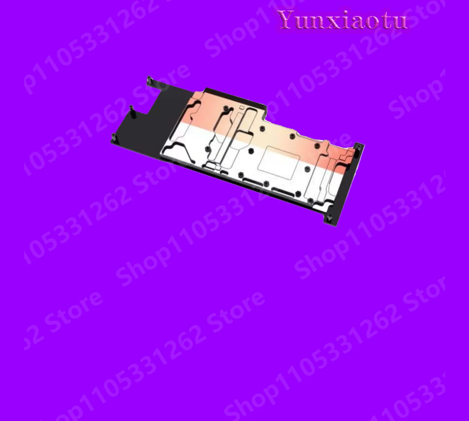 1pcs GPU Water Block Use for  Instinct MI50 Video Card / Copper Cooling Radiator RGB AURA / A-MI50-X