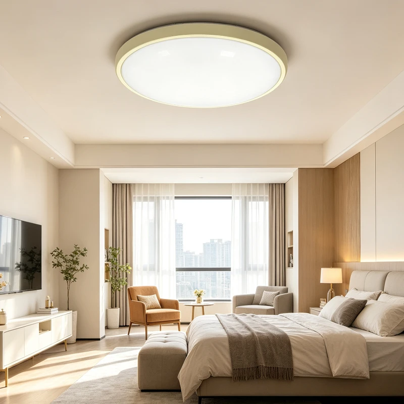 Round LED Ceiling Light High Lumen Bright Waterproof Dustproof Shatterproof Acrylic Cover Easy Install for Bathroom Kitchen
