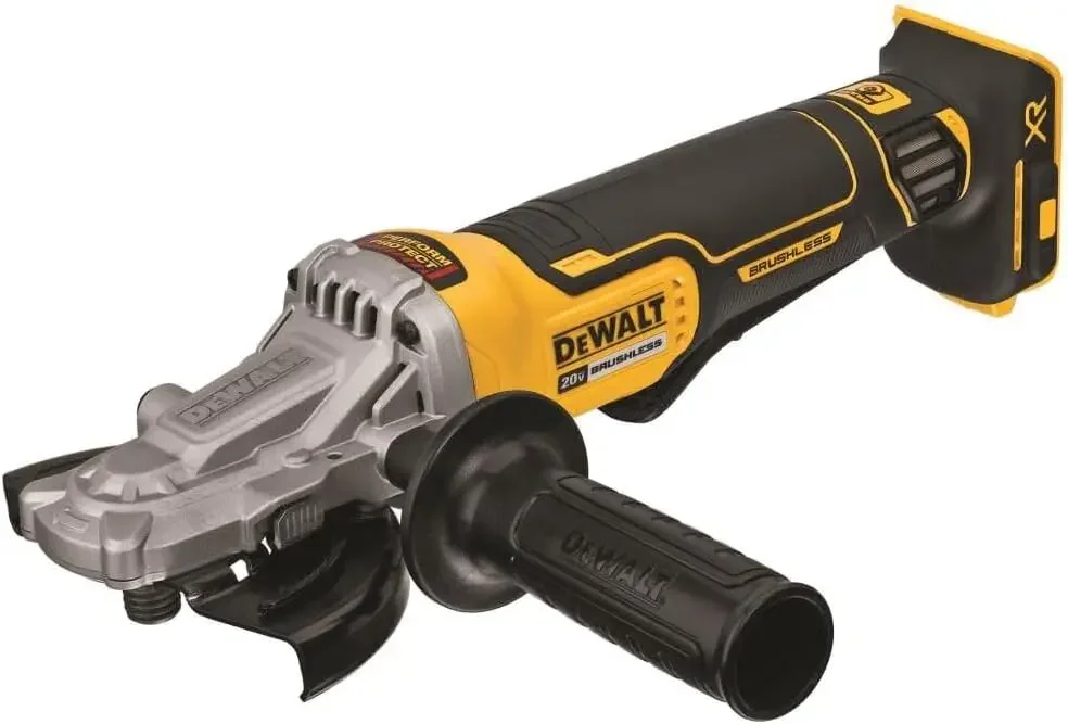 

DEWALT 20V MAX* XR Angle Grinder with Brake, 5-Inch, Flathead Paddle Switch, Tool Only (DCG413FB)