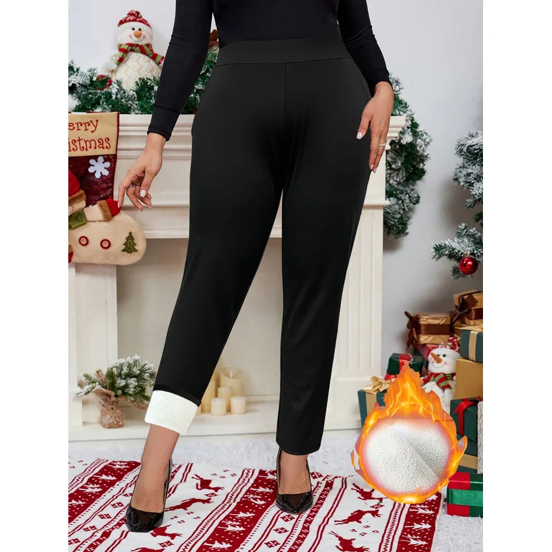 2025年ファッション スリムストレートパンツ レディース レギュラーウエスト ストレッチ 着痩せ効果 ブラック デイリー オフィス 通気性 パンツ