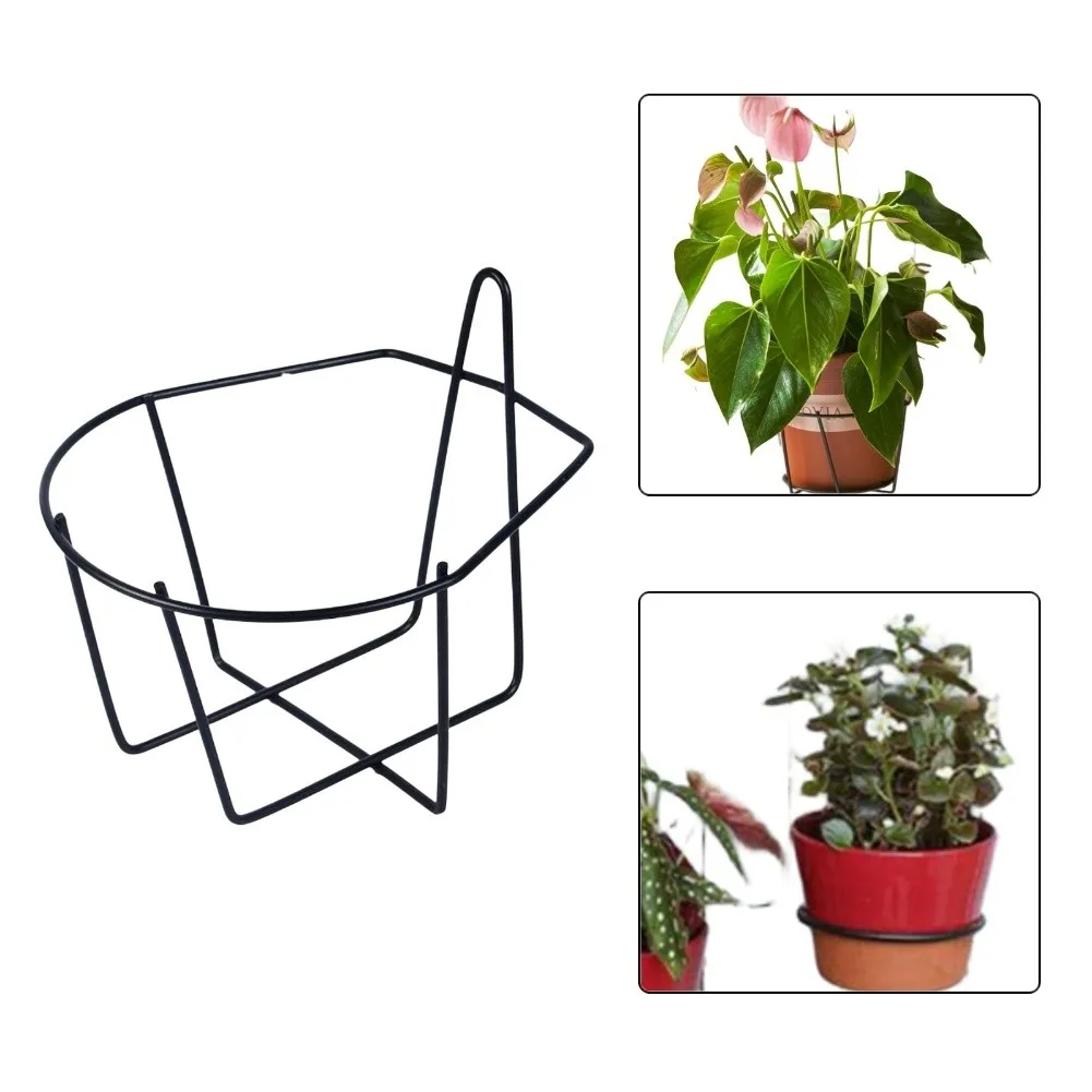 Fencing Metal Plant Hanger Easy Wall Installation Indoor Outdoor Use Secure Welding Joints Space Saving Design