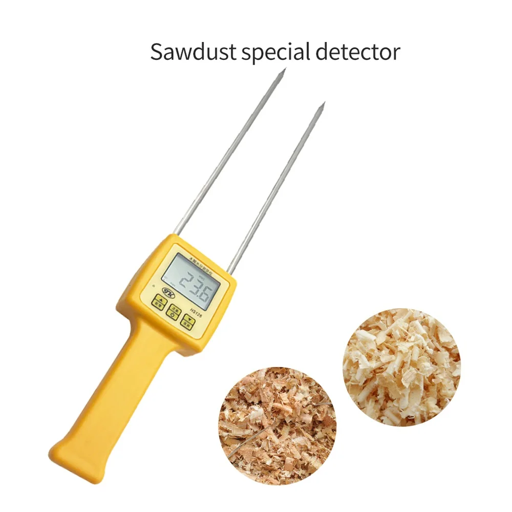 Portable Sawdust Moisture Meter HS125 Wood Chip  Analyzer Tester