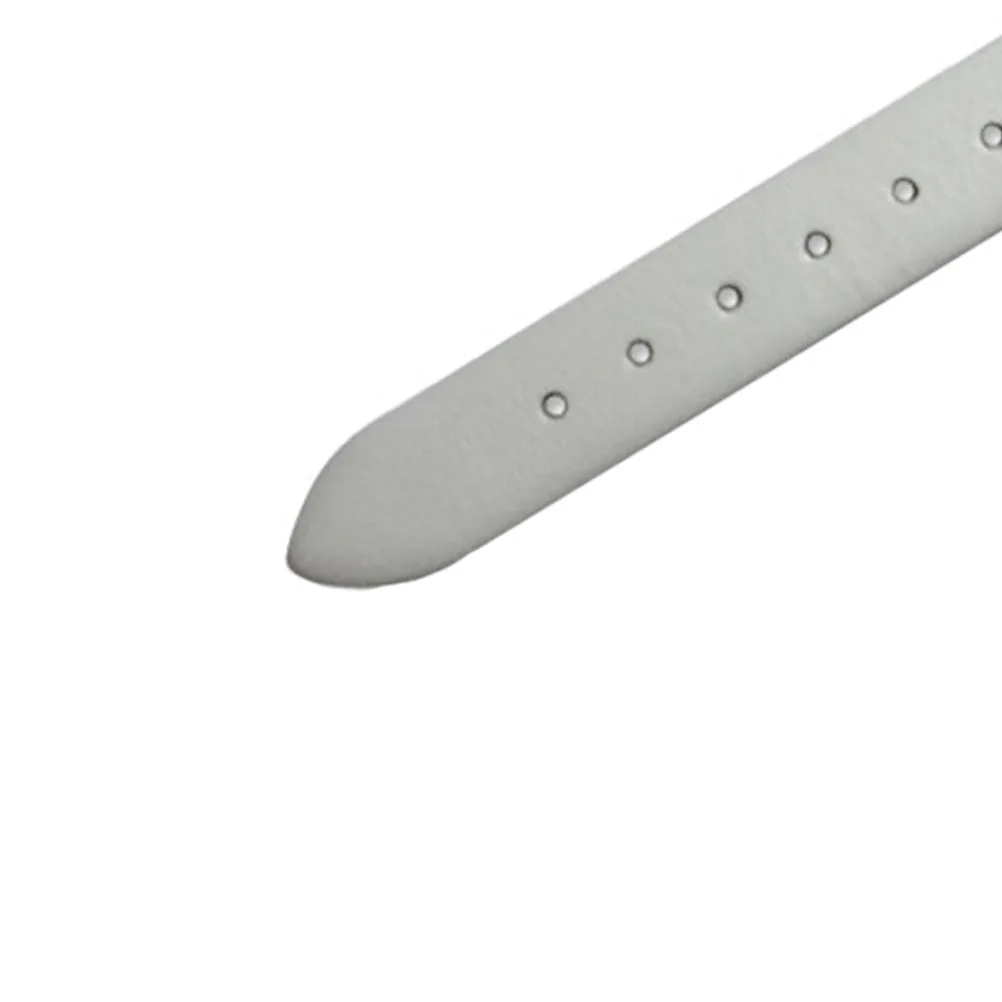 

Fashion Watch Band 6mm White Slender Design No Allergy Comfortable Durable Waterproof Stylish Replacement Wristband