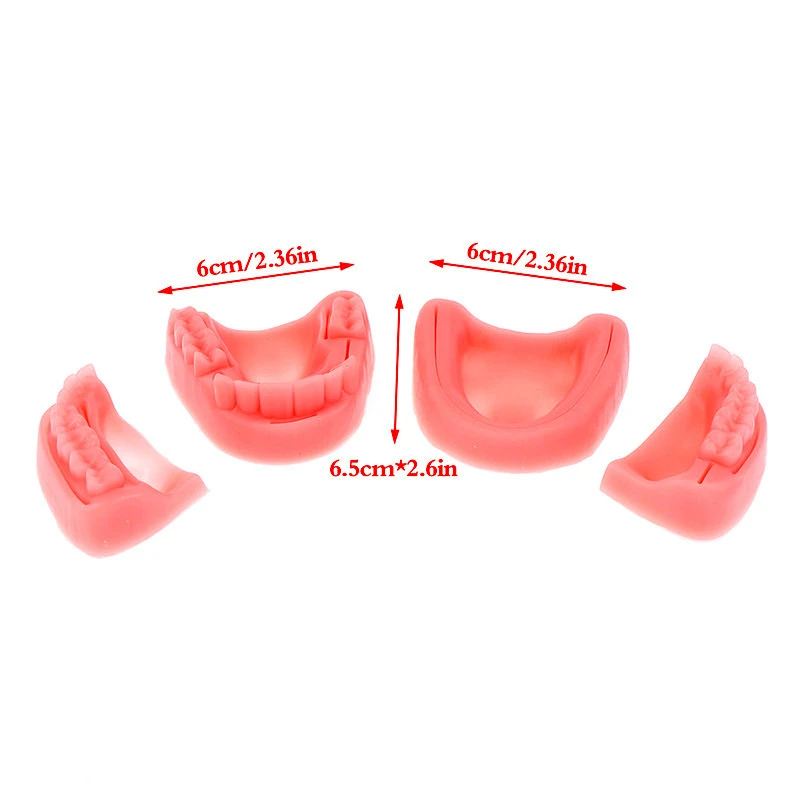 

4Pcs Dentistry Suture Practice Model Simulation Silicone Material for Oral Cavity /Gums Practice Training Teaching Tools