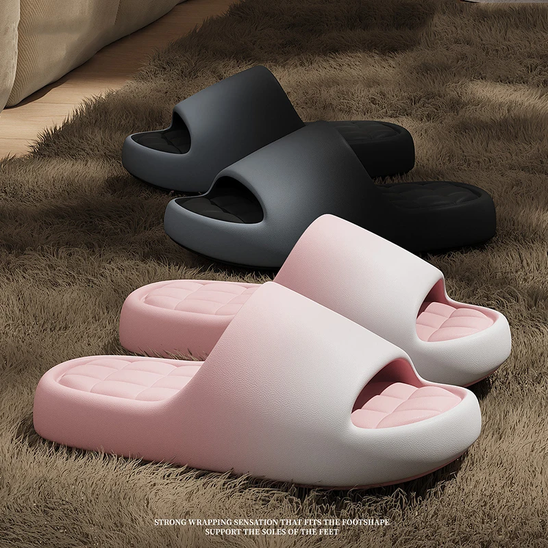 Sandalias de Plataforma con Degradado de Color para Mujer, Cómodas, con Suela Suave de Eva, Antideslizantes, para Exteriores