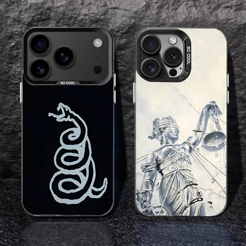 

M-MetallicaS Logo Music Album Black Matte Shockproof CoverPhone Case For iPhone 17,16,15,14,13,12,11,Pro,Max,Plus