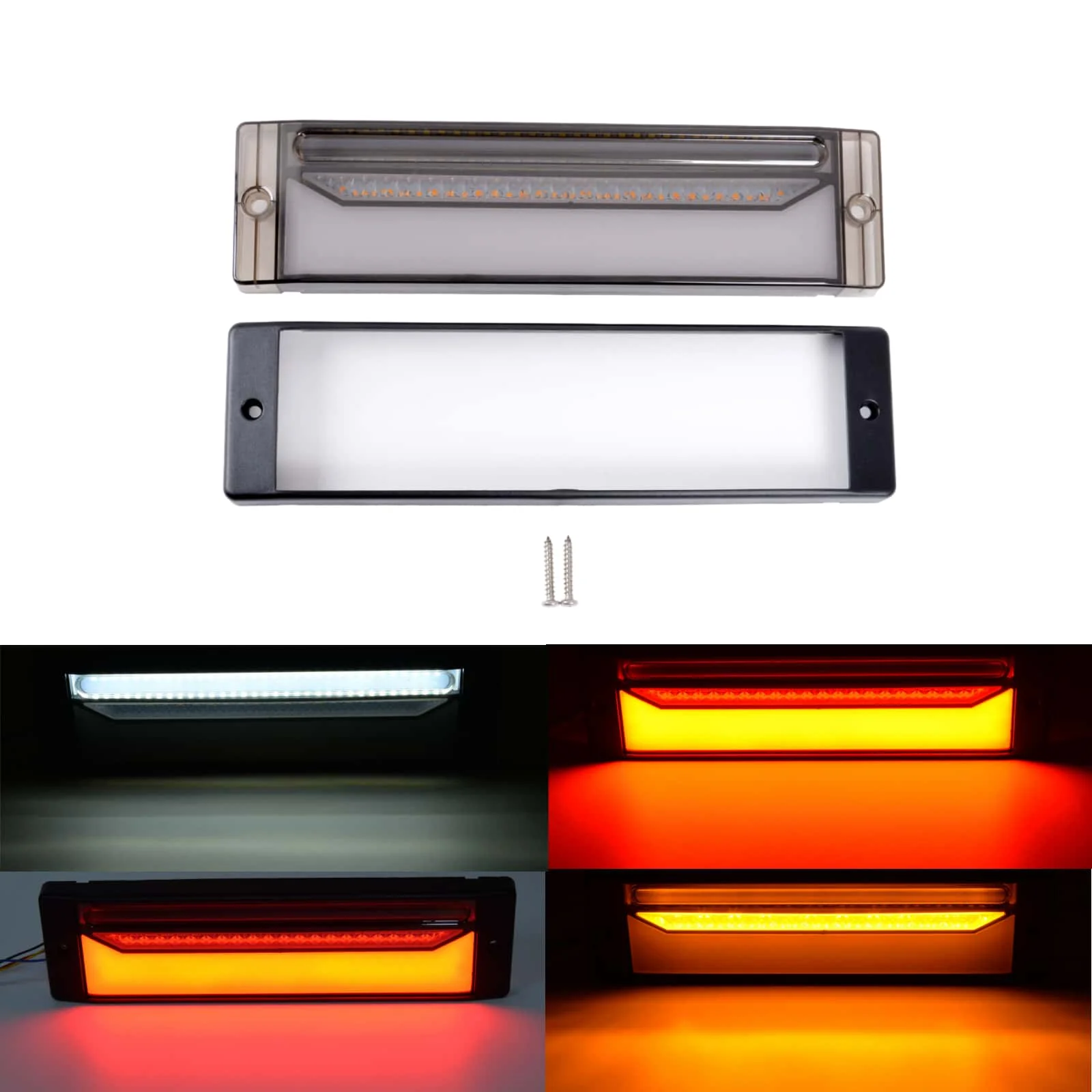 

2Pcs Universal Trailer 12-30 V LED Rear Taillights Turn Signal/Reversing/Brake Lamp For Trailer RV Tractor Vehicle Tail Light