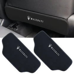 1pcs Car Seat Back Anti Kick Pad Cover For Maserati Levante Ghibli Quattroporte GT Granturism GranCabrio Auto Accessories