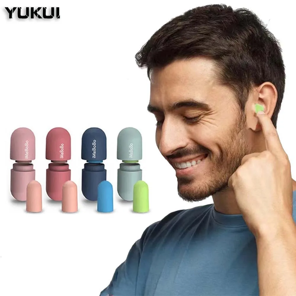 

Soundproof Sleeping Ear Plugs Capsule EarPlugs Special Mute Soft Slow Rebound Anti-Noise Protection Ear Plug For Sleeeping