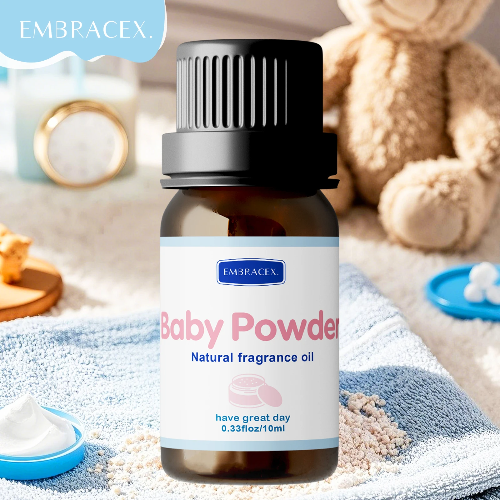 10ml Baby Powder Fragrance Oils Long Lasting Warm Sweet Fragrance Oil Car Air Freshener Candle Making Gift