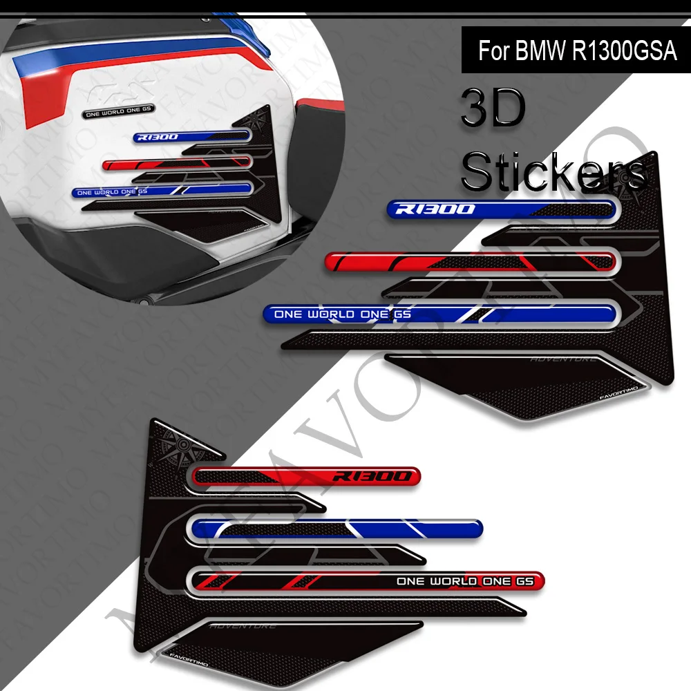 ل BMW R1300GS 1300 GS Adventure GSA خزان الوسادة الجانب القبضات الغاز زيت الوقود عدة ملصقات الركبة الشارات 2024 2025 نموذج العام محدد