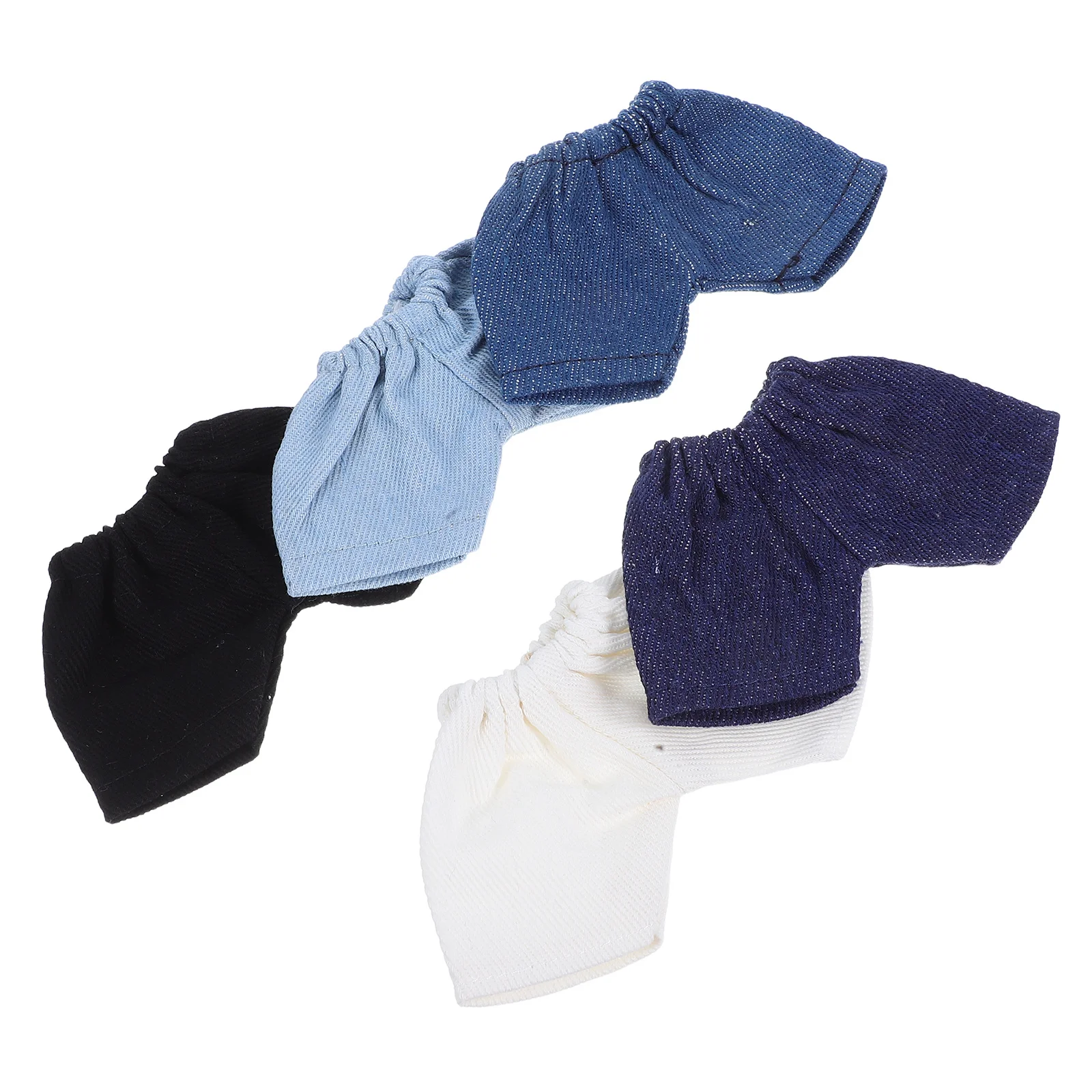 

5pcs 20Cm Short Pants Soft Solid Color Apparel For Stuffed Elastic Waist Comfortable Fit Miniature Closet Layout Decor