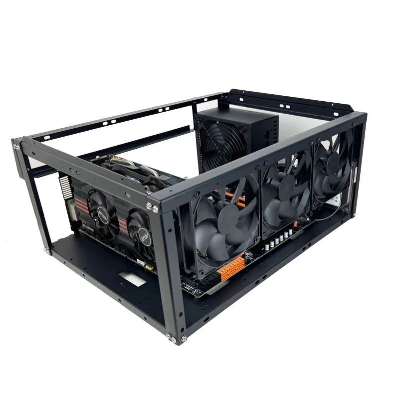 لتقوم بها بنفسك حافظة كمبيوتر إطار الكمبيوتر هيكل سطح المكتب تكويم الهواء المفتوح اختبار مقاعد البدلاء الهيكل يناسب ATX MacroATX E-ATX X79 X99 اللوحة الأم