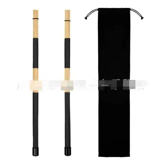 

Drum Kit Bamboo Percussion Equipment Major Rods for Drums Flannel Folk Sticks Tools Jazz Brushes