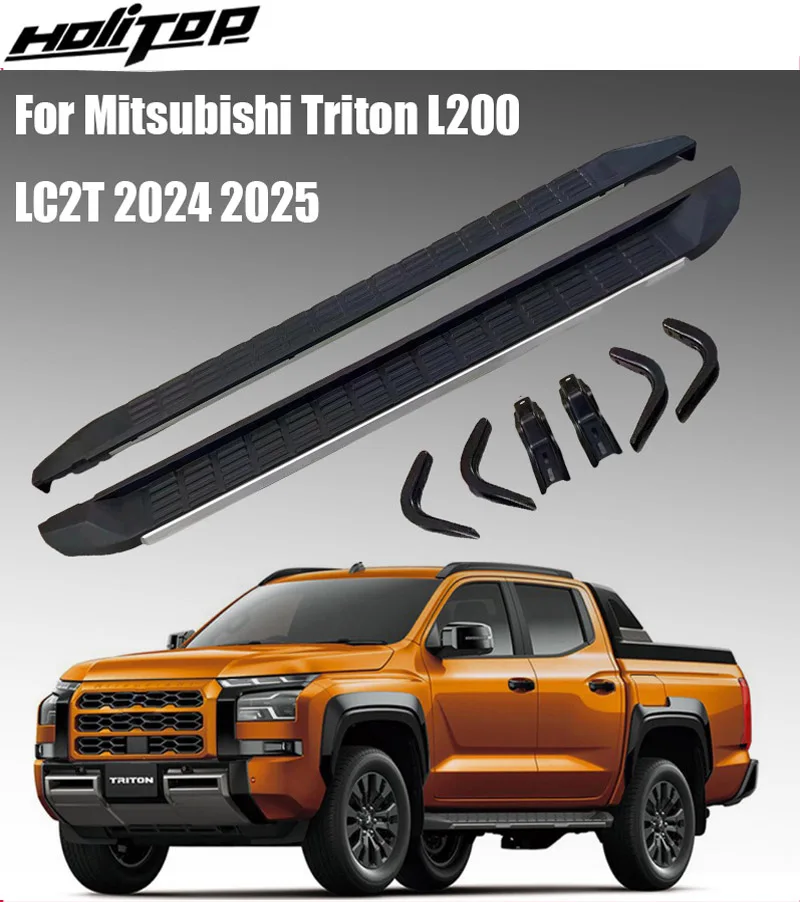 Автоматическая подножка, боковая планка для Mitsubishi L200 LC2T TRITON 2024-2025, модель OEM. Оригинальный дизайн, гарантия хорошего качества