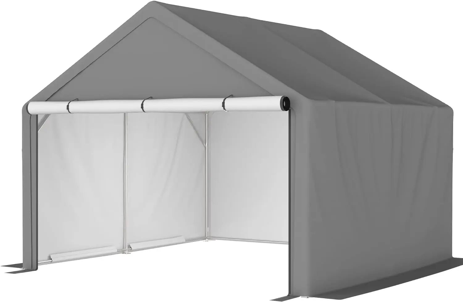 

Cuisinsmart Outdoor Storage Tent Shed, Outside Garden Storage Shed With Roll-Up Doors Shelter Heavy Duty Carport Portable Sheds