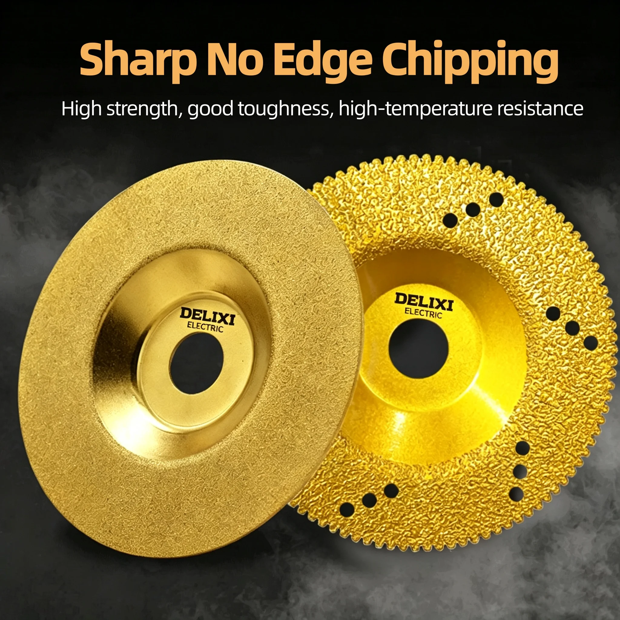 2/3/5pcs 100mm Brazed Diamond Grinding Bowl Disc Double Use Cutting Grinding Wheel for Marble Granite Stone Tile Angle Grinder