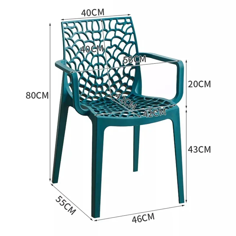 

Designer Nordic Dining Chair Modern Originality Simple Plastic Dining Chair Kitchen Living Room Home Furniture