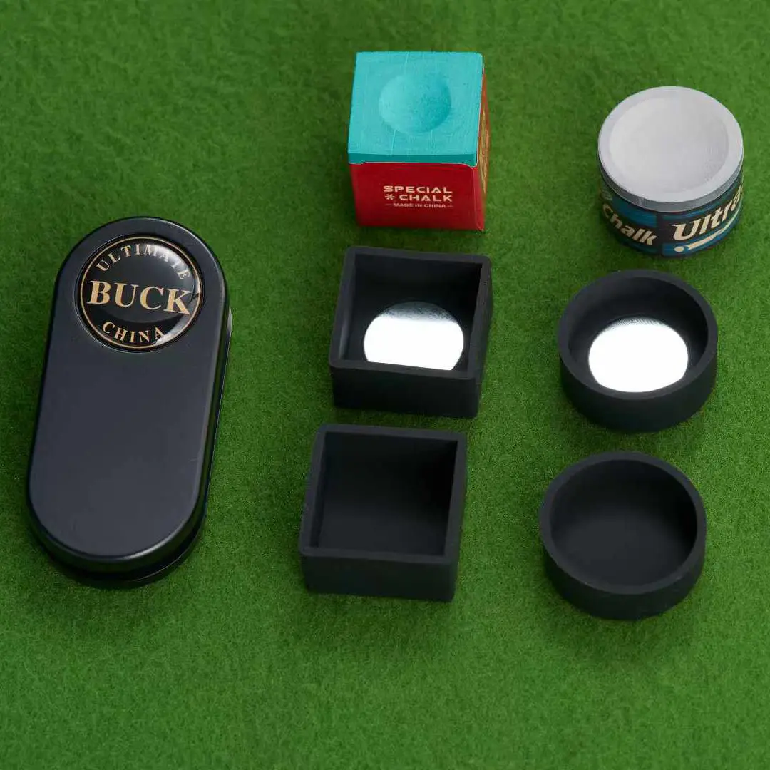 Nieuwe Collectie 2 in 1 BUCK Magnetische Biljart Krijt Houder Geschikt voor Ronde en Vierkante Vorm Krijt Professionele Biljart Accessoire