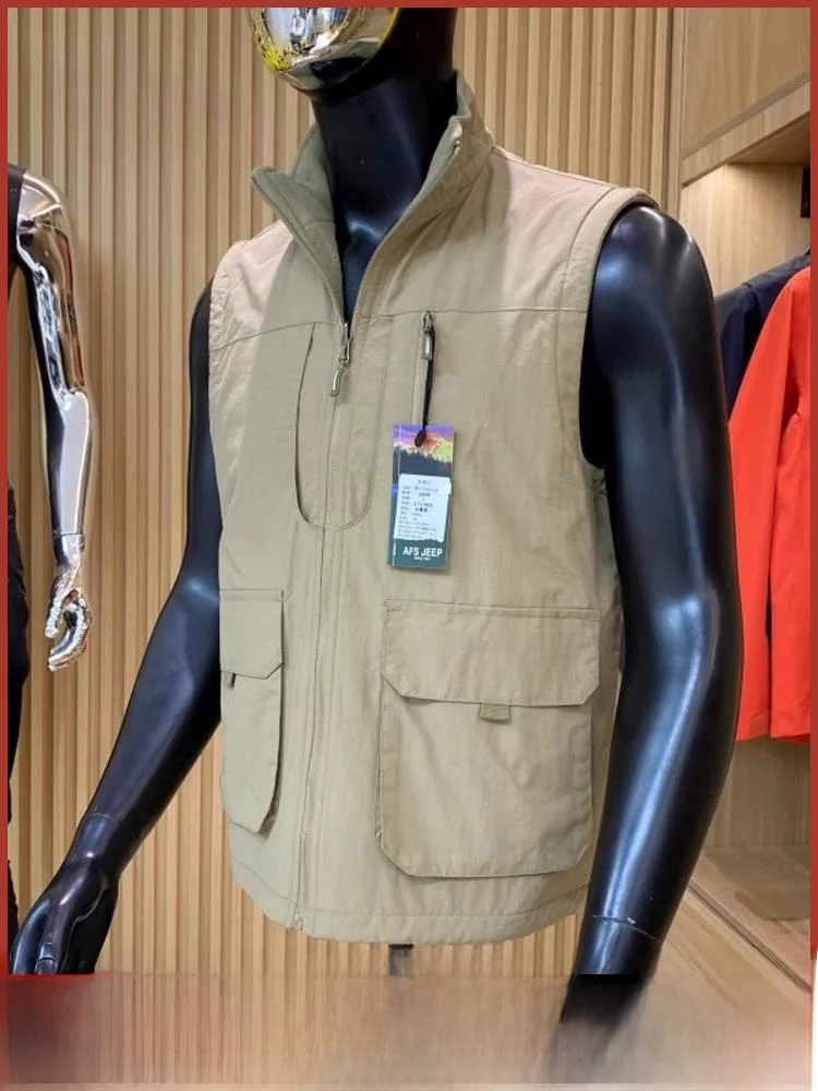 

Outdoor Fiing Sports Men's Vest Jaet Double-Sided Wear Casual Leisure Workwear Autumn Winter New Arrival Stand Fit