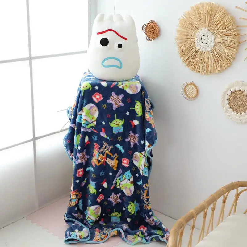 

Cartoon Toy Story Fork Anime Figure Soft Plush Doll Throw Pillow Blanket Waist Support Sofa Cushion Children Birthday Gift