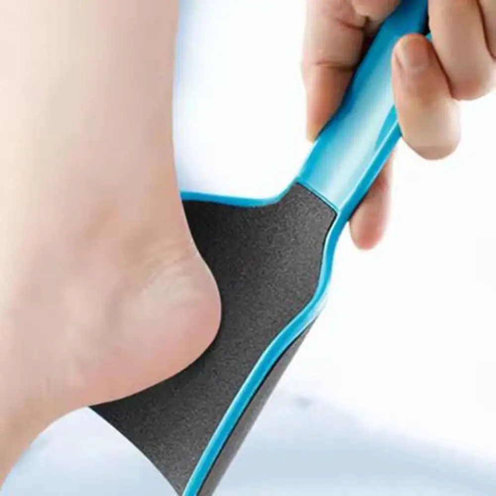 

2 pieces Plastic Curved Foot File Colossal Double-Sided Foot Grinding Board High Grit Portable Dead Skin Calluses Remover