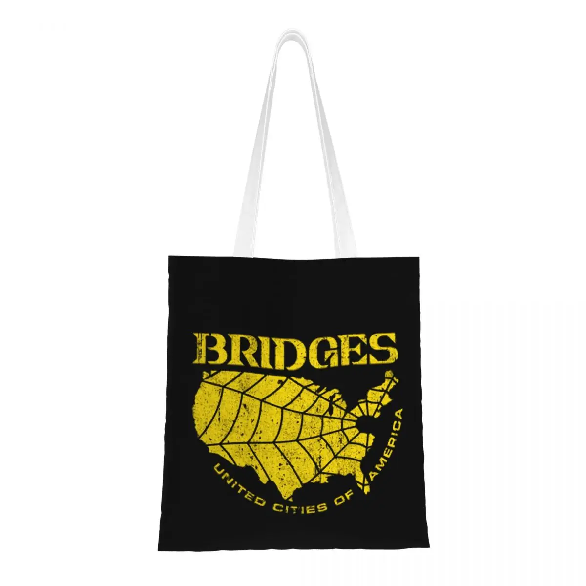 

Death Stranding Bridges UCA Canvas Tote Bag Reusable Unique Design Shopping Bag for Women Men