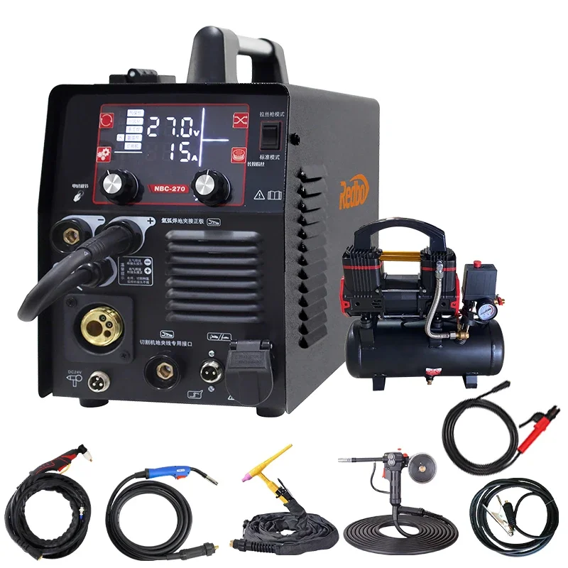 

160Amp 220/380V dual voltage portable CO2 no MIG MMA TIG CUT aluminium welding machine 5 in 1 multifunctional mig welders