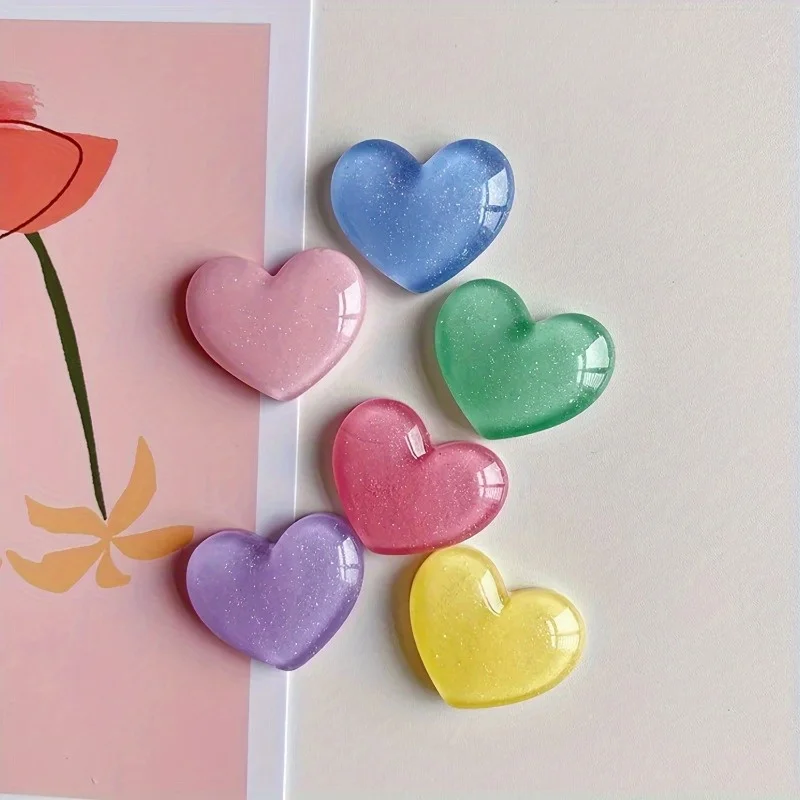 12pcs Cute Cartoon Heart Fridge Magnets - Decorative & for Kitchen, Office Whiteboard, Locker & Dishwasher - Perfect Mother's