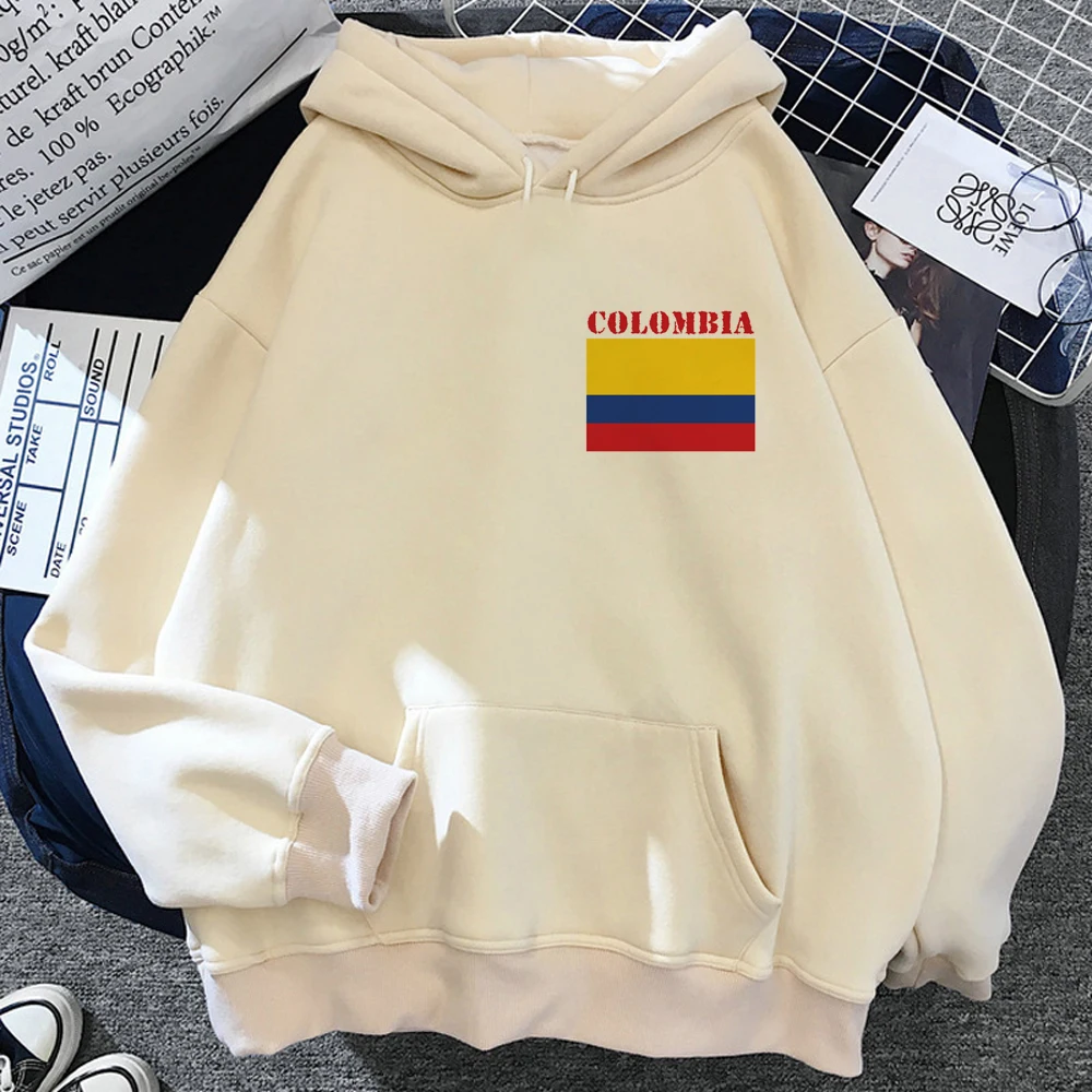 Colombia hoodies women vintage anime harajuku streetwear sweater sweatshirts female japanese pulls