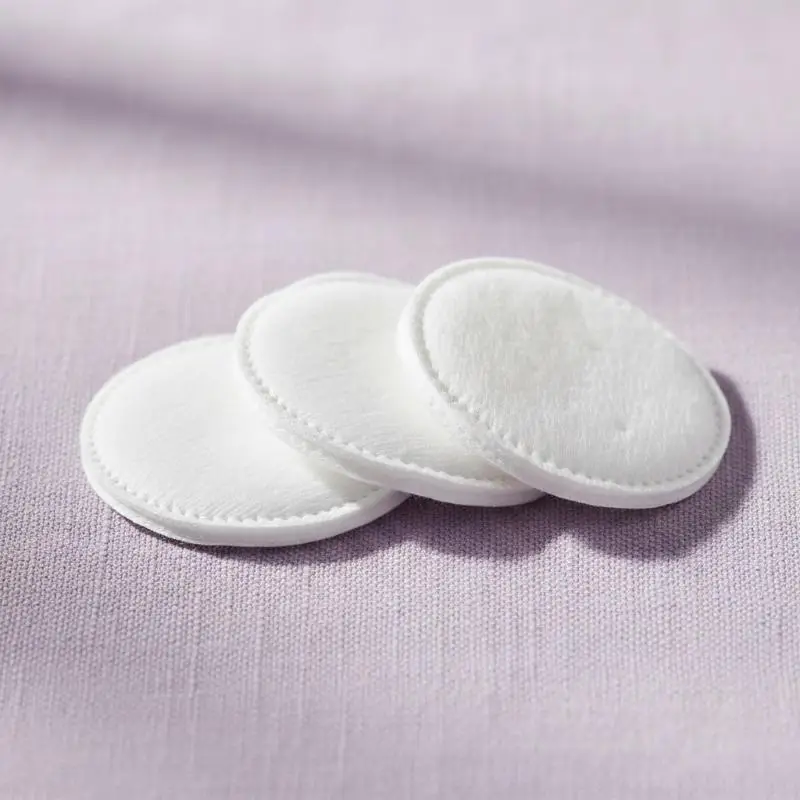Facial Cotton Pads Disposable 300 600 1200pcs Soft Pearl Embossed Notched Makeup Remover Pads Skincare Essential
