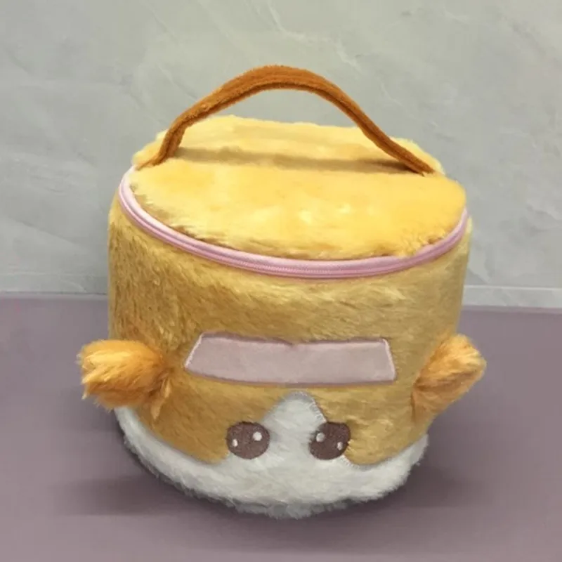 New Cute Anime PUI PUI Molcar Potato Shiromo Mouse Girls Plush Cosmetic Bags Cases Children Stuffed Makeup Bag For Women