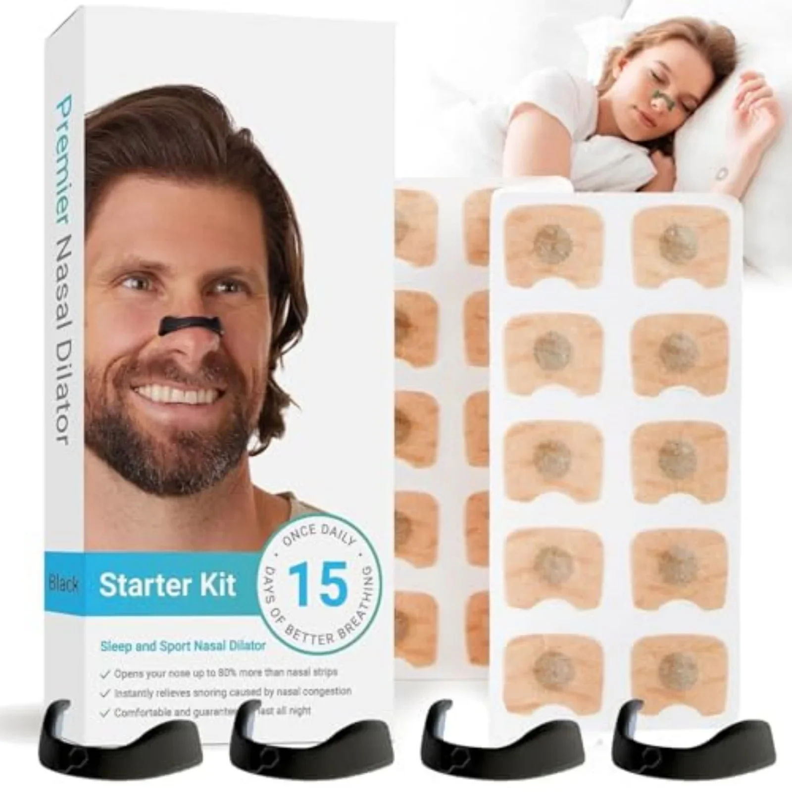 

90pcs Magnetic Nasal Strips for Breathing Anti Snoring Nose Patch Magnets Boost Oxygen Intake,Snore Reducing Aids
