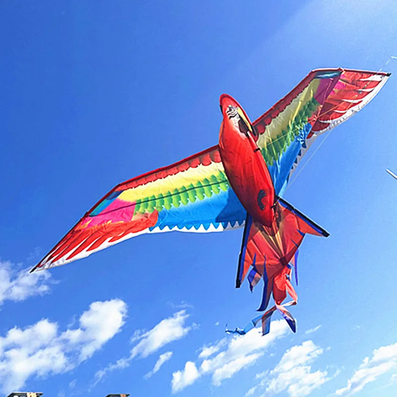 free shipping red parrot kites cometas voladoras drachen flieger flying kite flugdrachen kite drachen aufblasbar giant kites fun