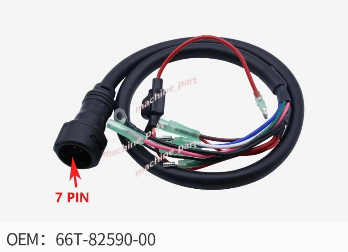 

Лодный провод 7-контактный кабель в сборе 66T-82590-00 для 2-тактного подвесного двигателя Yamaha 15-60HP