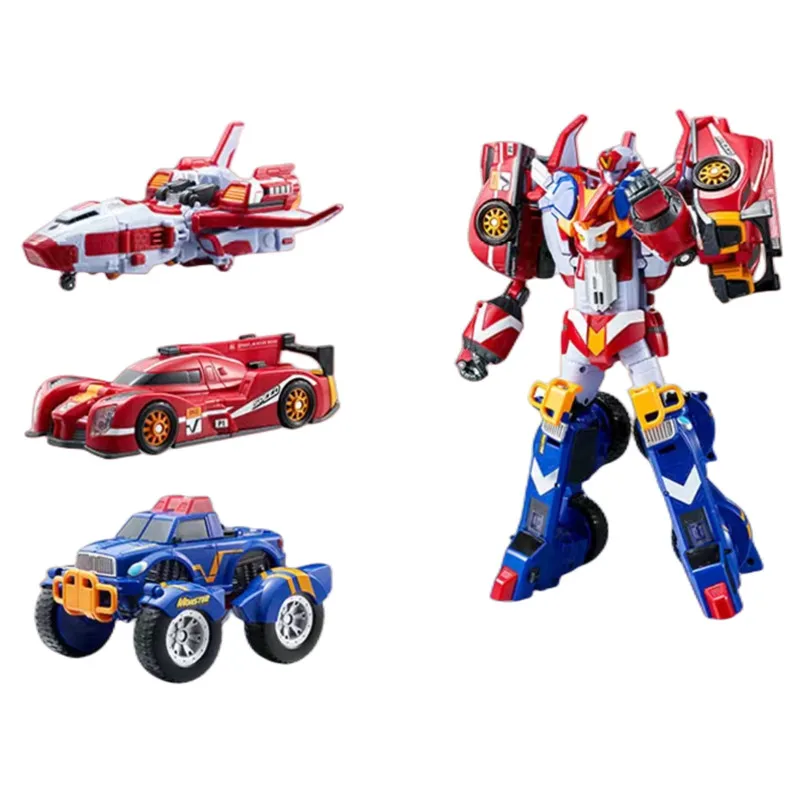 6 IN 1 Tobot Transformation Robotcar Master V Ultimate Toy Korea Cartoon Brothers Anime Tobote Deformation Airplane Toys Gifts