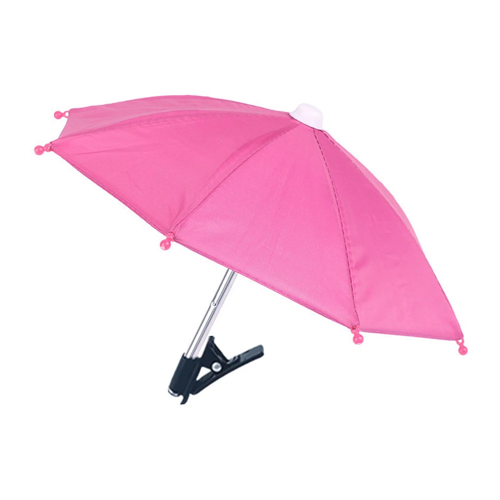 Mini & Portable​​ Phone Sunshade Umbrella​​ ​​Waterproof​​ ​​Cute Design​​ ​​Motorcycle Phone Bracket​​ Waterproof