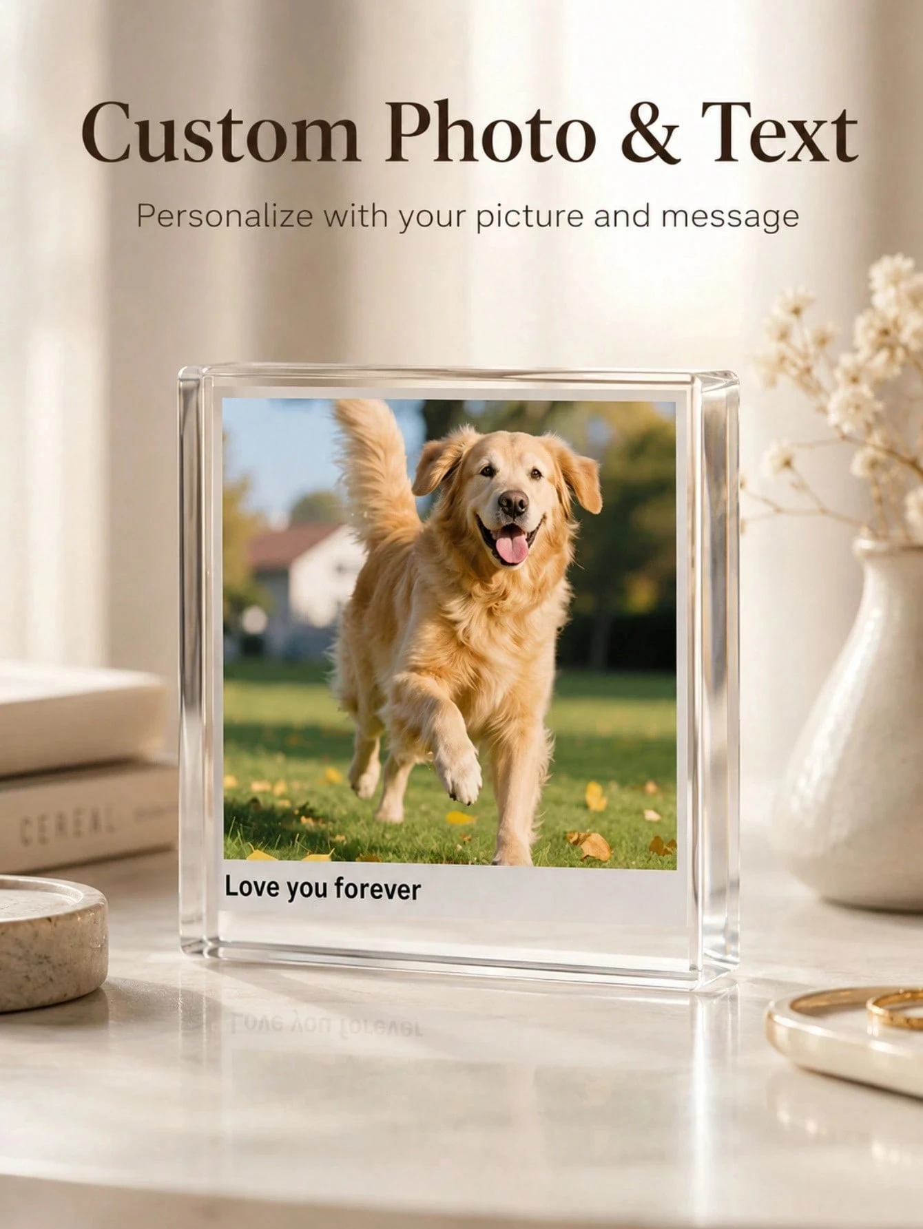 Photo Acrylic Block - Custom Acrylic Photo Block, Personalized Photo