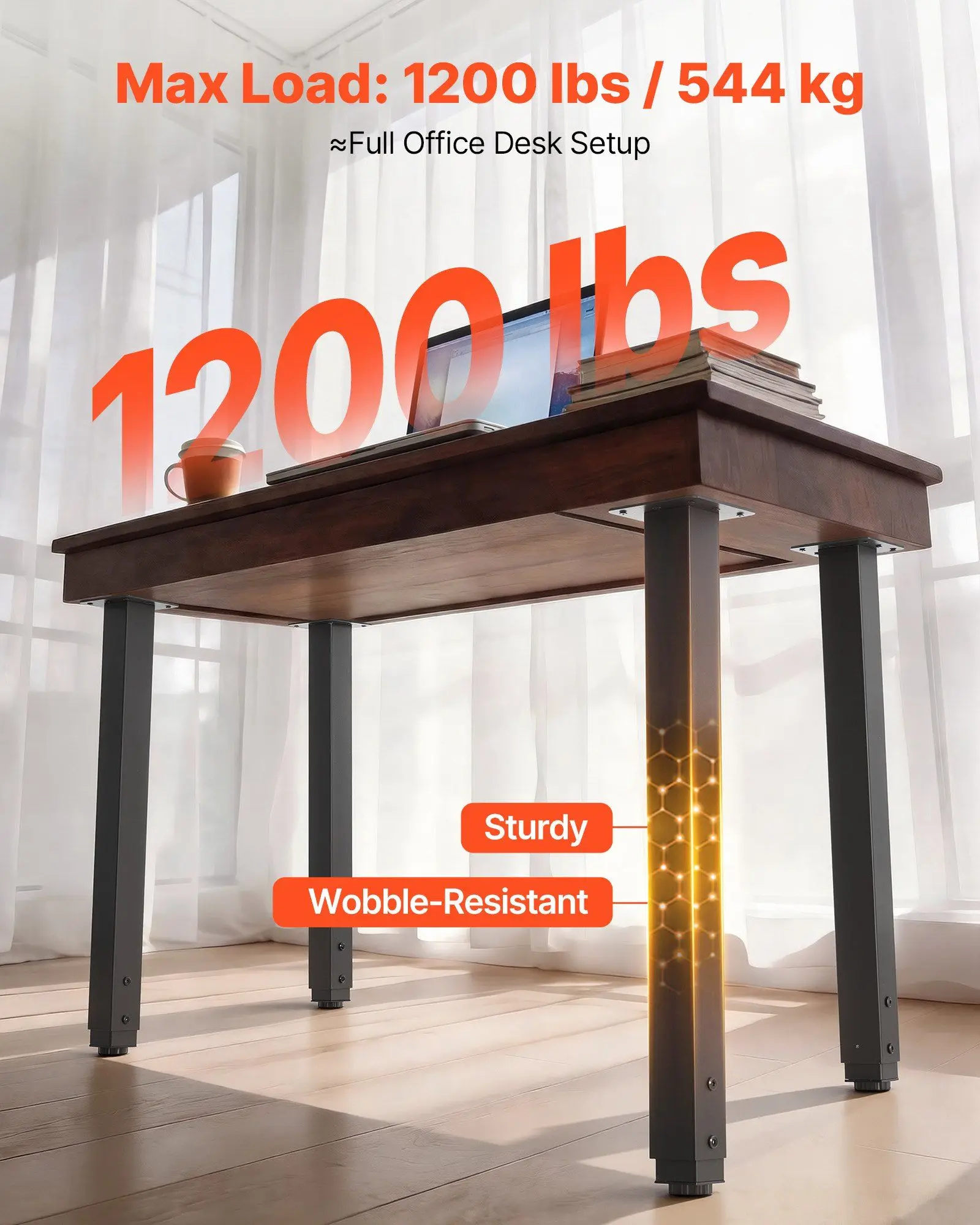 

Регулируемые ножки для стола, квадратные стальные мебельные опоры 24-40 дюймов, максимальная нагрузка 1200 фунтов, усиленные, быстрая установка, идеально подходят для дома