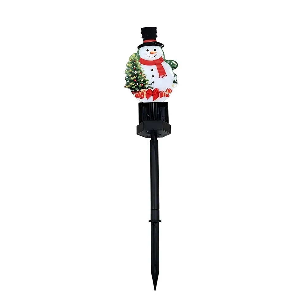Solar Powered Christmas Solar Light Santa Claus Waterproof Lawn Landscape Festive Lights Weatherproof Snowman