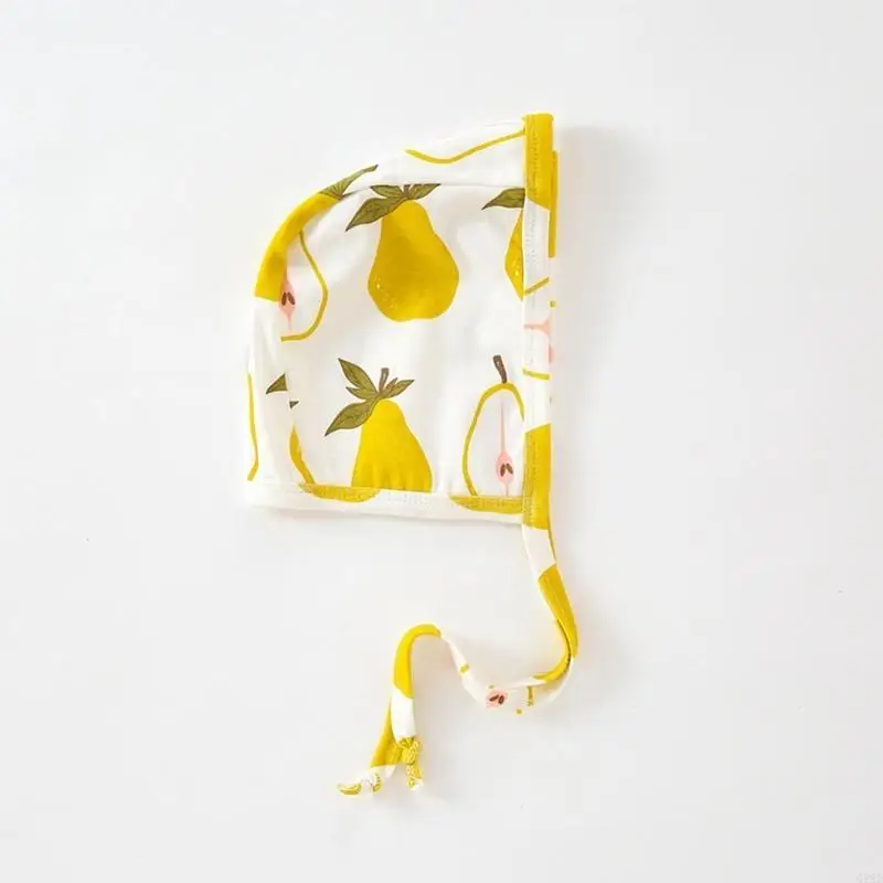

Q22D 0-12 Months Baby Hat Cartoon Printed Beanie Summer Windproof Bonnet Cap
