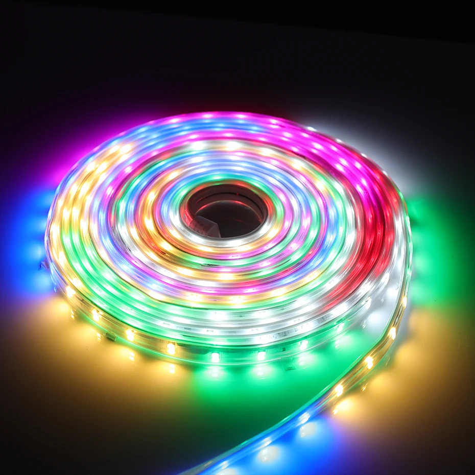 

Dreamcolor LED Strip Light IP65 Waterproof Led Lamp Tape AC220V EU Plug 8 Modes Flexible Ribbon For Outdoor Lighting Decoration