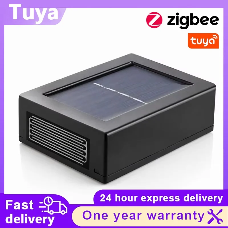 Tuya Zigbee Solar Powered Rain Sensor High Sensitivity Water Leak Detector Rainfall Reminder for Smart Home APP