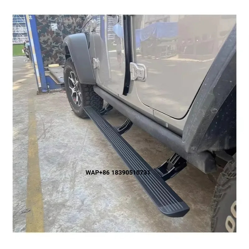 

Noble AKM Custom Aluminum Alloy Electric Side Steps Sports Style Full Set for Wrangler JL JK Running Board