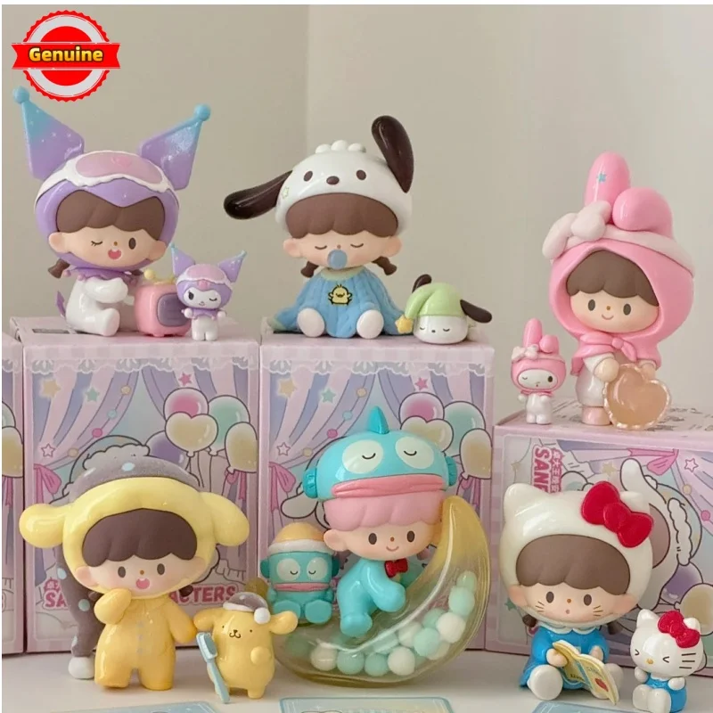 

Genuine Zhuo Wang Is Looking For Unicorns Sanrio Family Goodnight Preparation Series Mysterious Boxes Trendy Toys Figurines