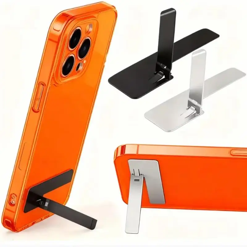 Ultra-thin mini phone stand universal desktop phone stand metal steel folding desktop stand