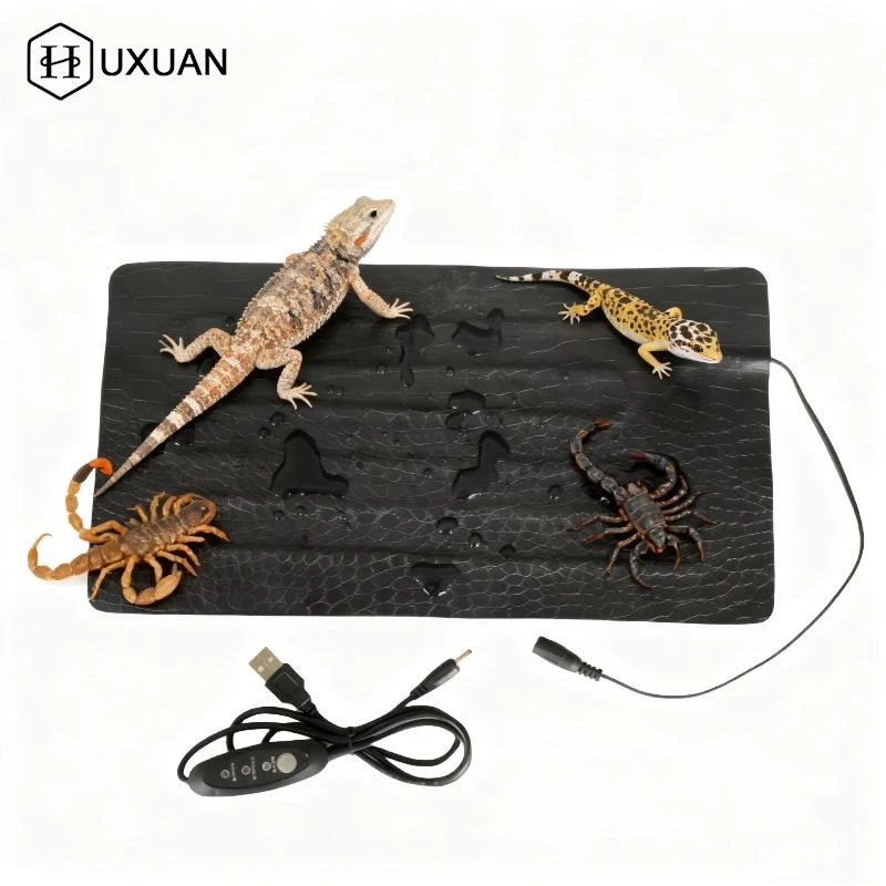 Reptile Heat Mat Waterproof Tortoise Lizard Temperature Adjustment Heat Mat AntiScratch Reptiles Heat Pad Reptile Pet Supplies