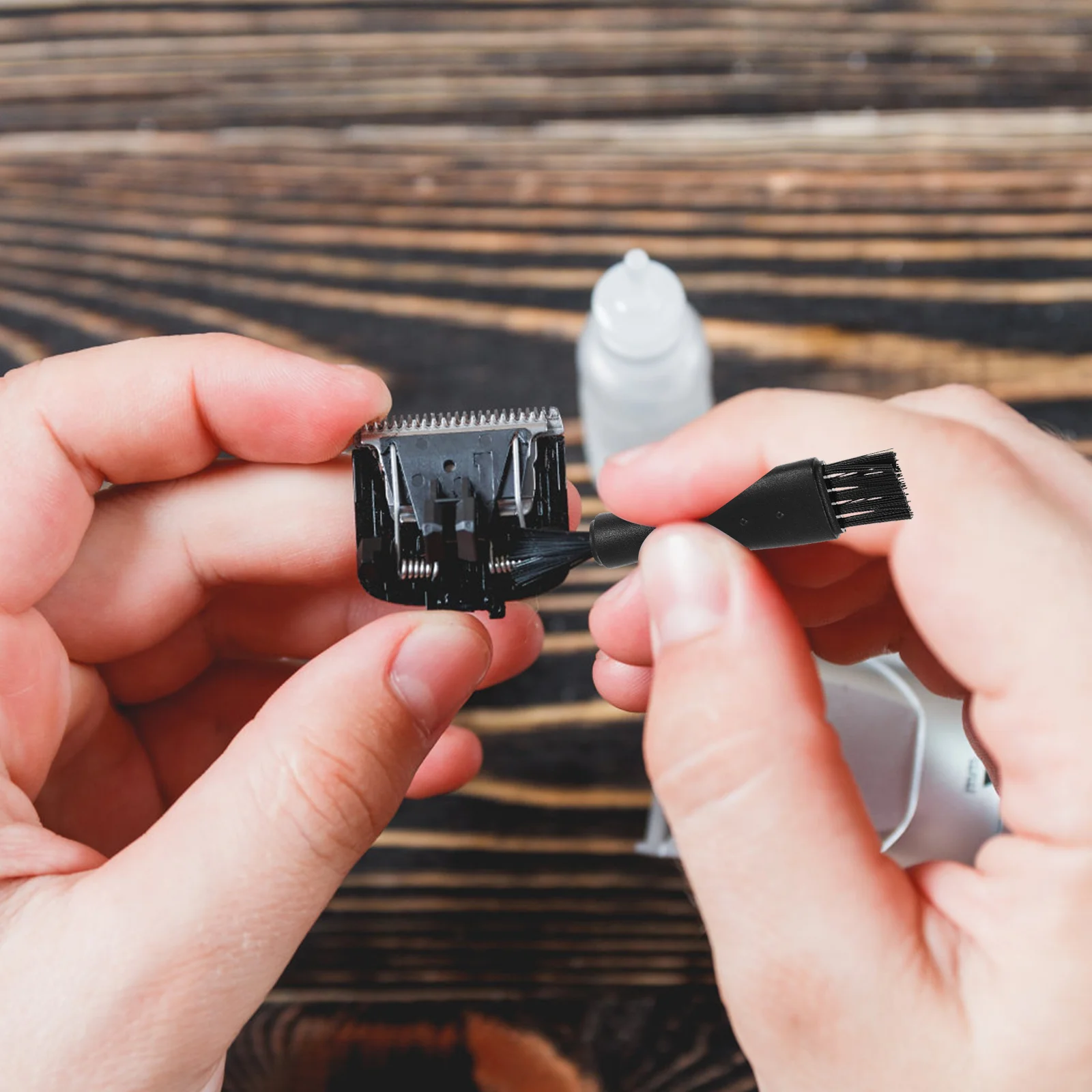 10-teilige Rasierpinsel für Herrenrasierer zum Reinigen, doppelseitiger Trimmer, Rasierkopf, Ersatz für elektrische Haarschneidemaschinen