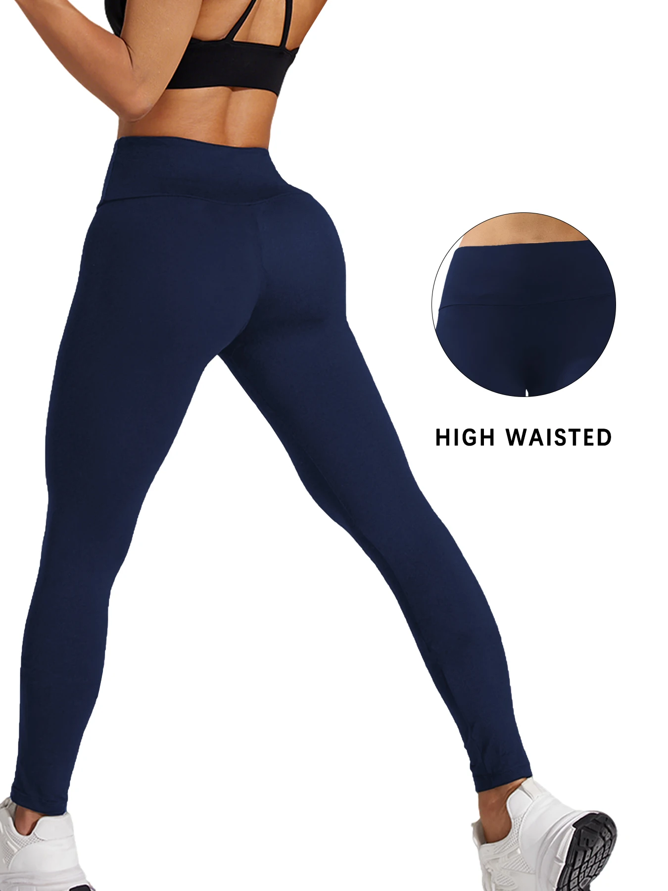 Super Soft Leggings for Women, High Waisted Tummy Control No See Through Workout Yoga Running Pants Leggings