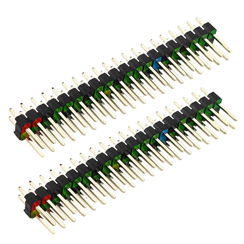 2 X 20pin Kleurrijke Gpio Header Dual Row Connector Dubbele Rij Adapter Voor Raspberry Pi Nul 2 W/w/Nul 1.3 Pcb Printplaat